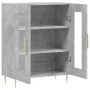 Aparador de madera de ingeniería gris hormigón 69,5x34x90 cm de vidaXL, Aparadores - Ref: Foro24-827776, Precio: 87,47 €, Des...