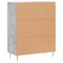 Graues Sideboard aus Holzwerkstoff Beton 69,5x34x90 cm von vidaXL, Sideboards - Ref: Foro24-827776, Preis: 87,47 €, Rabatt: %