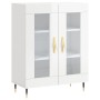 Aparador de madera contrachapada blanco brillante 69,5x34x90 cm de vidaXL, Aparadores - Ref: Foro24-827766, Precio: 88,74 €, ...
