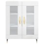 Aparador de madera contrachapada blanco brillante 69,5x34x90 cm de vidaXL, Aparadores - Ref: Foro24-827766, Precio: 88,74 €, ...