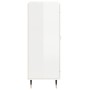 Aparador de madera contrachapada blanco brillante 69,5x34x90 cm de vidaXL, Aparadores - Ref: Foro24-827766, Precio: 88,74 €, ...