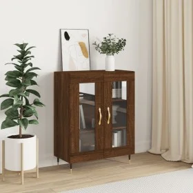 Aparador de madera de ingeniería marrón roble 69,5x34x90 cm de vidaXL, Aparadores - Ref: Foro24-827771, Precio: 82,29 €, Desc...