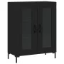 Aparador de madera de ingeniería negro 69,5x34x90 cm de vidaXL, Aparadores - Ref: Foro24-827789, Precio: 86,60 €, Descuento: %
