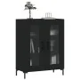 Aparador de madera de ingeniería negro 69,5x34x90 cm de vidaXL, Aparadores - Ref: Foro24-827789, Precio: 86,60 €, Descuento: %
