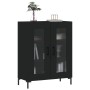 Aparador de madera de ingeniería negro 69,5x34x90 cm de vidaXL, Aparadores - Ref: Foro24-827789, Precio: 90,05 €, Descuento: %