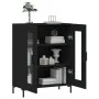 Aparador de madera de ingeniería negro 69,5x34x90 cm de vidaXL, Aparadores - Ref: Foro24-827789, Precio: 86,60 €, Descuento: %