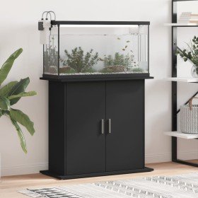 Soporte para acuario madera de ingeniería negro 81x36x73 cm en Soportes para acuarios | Comprar online en Foru.es
