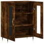 Aparador de madera de ingeniería roble ahumado 69,5x34x90 cm de vidaXL, Aparadores - Ref: Foro24-827769, Precio: 81,87 €, Des...