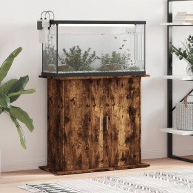 Soporte de acuario madera ingeniería roble ahumado 81x36x73 cm en Soportes para acuarios | Comprar online en Foru.es