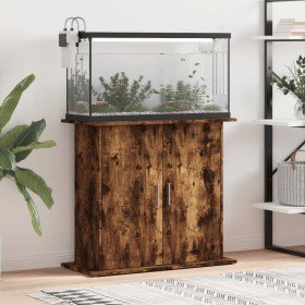 Soporte de acuario madera ingeniería roble ahumado 81x36x73 cm en Soportes para acuarios | Comprar online en Foru.es