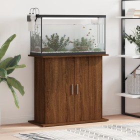 Soporte para acuario madera ingeniería marrón roble 81x36x73 cm en Soportes para acuarios | Comprar online en Foru.es