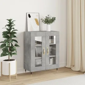 Aparador de madera de ingeniería gris hormigón 69,5x34x90 cm de vidaXL, Aparadores - Ref: Foro24-827768, Precio: 59,13 €, Des...