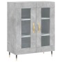 Aparador de madera de ingeniería gris hormigón 69,5x34x90 cm de vidaXL, Aparadores - Ref: Foro24-827768, Precio: 59,64 €, Des...