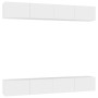 Muebles de TV 4 uds madera de ingeniería blanco 100x30x30 cm en Muebles TV | Comprar online en Foru.es