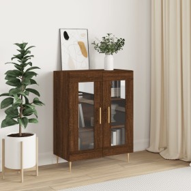 Aparador de madera de ingeniería marrón roble 69,5x34x90 cm de vidaXL, Aparadores - Ref: Foro24-827779, Precio: 88,12 €, Desc...