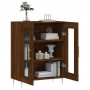 Aparador de madera de ingeniería marrón roble 69,5x34x90 cm de vidaXL, Aparadores - Ref: Foro24-827779, Precio: 88,12 €, Desc...