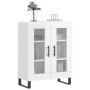 Aparador de madera contrachapada blanco brillante 69,5x34x90 cm de vidaXL, Aparadores - Ref: Foro24-827814, Precio: 96,73 €, ...