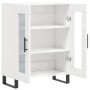 Aparador de madera contrachapada blanco brillante 69,5x34x90 cm de vidaXL, Aparadores - Ref: Foro24-827814, Precio: 96,73 €, ...