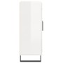 Aparador de madera contrachapada blanco brillante 69,5x34x90 cm de vidaXL, Aparadores - Ref: Foro24-827814, Precio: 96,73 €, ...