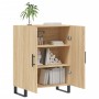 Aparador de madera de ingeniería roble Sonoma 69,5x34x90 cm de vidaXL, Aparadores - Ref: Foro24-827751, Precio: 98,65 €, Desc...