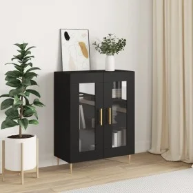 Schwarzes Sideboard aus Holzwerkstoff, 69,5 x 34 x 90 cm von vidaXL, Sideboards - Ref: Foro24-827773, Preis: 97,74 €, Rabatt: %