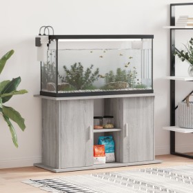 Soporte para acuario madera ingeniería gris Sonoma 101x41x58 cm en Soportes para acuarios | Comprar online en Foru.es