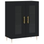 Aparador de madera de ingeniería negro 69,5x34x90 cm de vidaXL, Aparadores - Ref: Foro24-827773, Precio: 99,09 €, Descuento: %