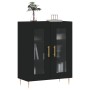 Aparador de madera de ingeniería negro 69,5x34x90 cm de vidaXL, Aparadores - Ref: Foro24-827773, Precio: 99,09 €, Descuento: %