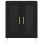Aparador de madera de ingeniería negro 69,5x34x90 cm de vidaXL, Aparadores - Ref: Foro24-827773, Precio: 99,09 €, Descuento: %