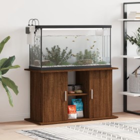 Soporte de acuario madera ingeniería marrón roble 101x41x58 cm en Soportes para acuarios | Comprar online en Foru.es