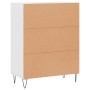 Aparador de madera de ingeniería blanco 69,5x34x90 cm de vidaXL, Aparadores - Ref: Foro24-827780, Precio: 85,60 €, Descuento: %