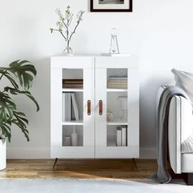 Aparador de madera contrachapada blanco brillante 69,5x34x90 cm de vidaXL, Aparadores - Ref: Foro24-827758, Precio: 88,22 €, ...
