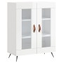 Aparador de madera contrachapada blanco brillante 69,5x34x90 cm de vidaXL, Aparadores - Ref: Foro24-827758, Precio: 89,29 €, ...