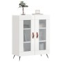 Aparador de madera contrachapada blanco brillante 69,5x34x90 cm de vidaXL, Aparadores - Ref: Foro24-827758, Precio: 89,29 €, ...