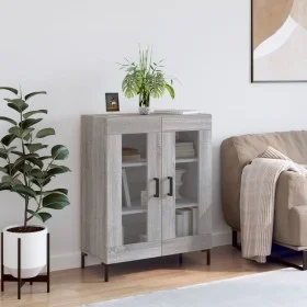 Aparador de madera de ingeniería gris Sonoma 69,5x34x90 cm de vidaXL, Aparadores - Ref: Foro24-827794, Precio: 85,79 €, Descu...