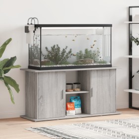 Soporte para acuario madera ingeniería gris Sonoma 121x41x58 cm en Soportes para acuarios | Comprar online en Foru.es
