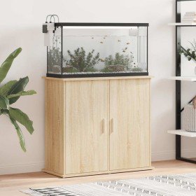 Soporte para acuario de roble Sonoma 81x36x73 cm de madera de ingeniería en Soportes para acuarios | Comprar online en Foru.es