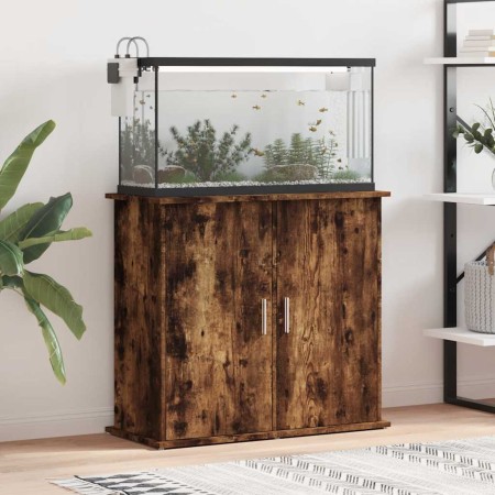 Soporte de acuario madera ingeniería roble ahumado 81x36x73 cm en Soportes para acuarios | Comprar online en Foru.es