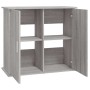 Soporte para acuario madera ingeniería gris Sonoma 81x36x73 cm en Soportes para acuarios | Comprar online en Foru.es