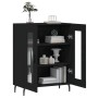 Aparador de madera de ingeniería negro 69,5x34x90 cm de vidaXL, Aparadores - Ref: Foro24-827805, Precio: 88,17 €, Descuento: %