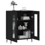 Engineered wood black sideboard 69.5x34x90 cm by vidaXL, Sideboards - Ref: Foro24-827805, Price: 87,12 €, Discount: %