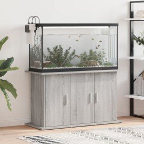 Soporte para acuario madera ingeniería gris Sonoma 101x41x58 cm en Soportes para acuarios | Comprar online en Foru.es