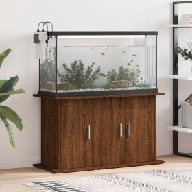 Soporte de acuario madera ingeniería marrón roble 101x41x58 cm en Soportes para acuarios | Comprar online en Foru.es