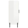 Aparador de madera contrachapada blanco brillante 69,5x34x90 cm de vidaXL, Aparadores - Ref: Foro24-827798, Precio: 97,93 €, ...