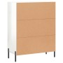 Aparador de madera contrachapada blanco brillante 69,5x34x90 cm de vidaXL, Aparadores - Ref: Foro24-827798, Precio: 97,93 €, ...