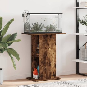 Soporte acuario madera ingeniería roble ahumado 60,5x36x72,5 cm en Soportes para acuarios | Comprar online en Foru.es