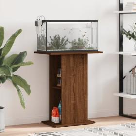 Soporte acuario madera ingeniería marrón roble 60,5x36x72,5 cm en Soportes para acuarios | Comprar online en Foru.es
