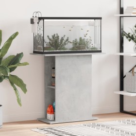 Soporte de acuario madera ingeniería gris hormigón 75x36x72,5cm en Soportes para acuarios | Comprar online en Foru.es
