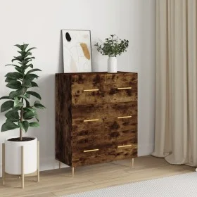 Aparador de madera de ingeniería roble ahumado 69,5x34x90 cm de vidaXL, Aparadores - Ref: Foro24-827841, Precio: 98,86 €, Des...