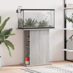 Soporte de acuario madera ingeniería gris Sonoma 75x36x72,5 cm en Soportes para acuarios | Comprar online en Foru.es